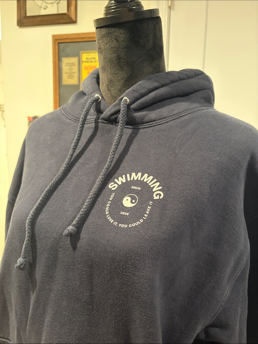 Mac Miller Navy 'Swimming' Graphic Hoodie